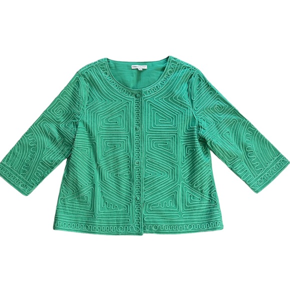REBECCA MALONE Embroidered Jacket Size Large - Picture 2 of 7